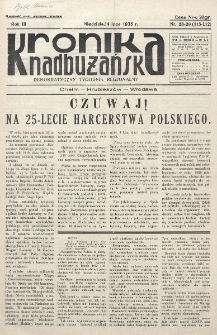 Kronika Nadbużańska : Demokratyczny Tygodnik Regionalny. R. 3, nr 28/29 (112/113) (14 lipca 1935)