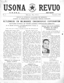 Usona revuo : United States world review : dediĉita al internacia kunlaboro per Esperanto. No. 3 (1949)
