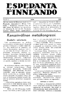Esparanta Finlando. No. 1/3 (1949)