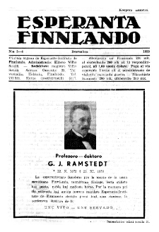 Esparanta Finlando. No. 3/4 (1950)