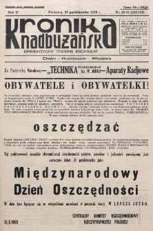Kronika Nadbużańska : Demokratyczny Tygodnik Regionalny. R. 3, nr 43/44 (127/128) (27 października 1935)