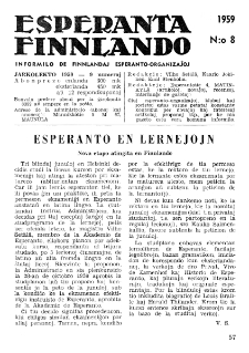 Esparanta Finlando. No. 8 (1959)