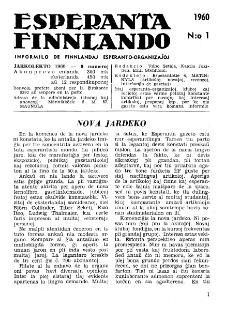 Esparanta Finlando. No. 1 (1960)