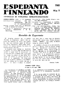 Esparanta Finlando. No. 9 (1960)