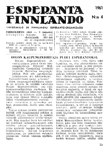 Esparanta Finlando. No. 4 (1961)