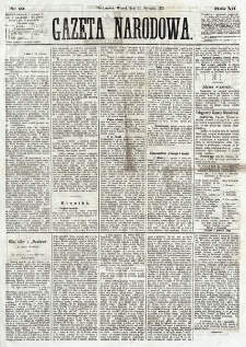 Gazeta Narodowa. R. 12, nr 19 (21 stycznia 1873)