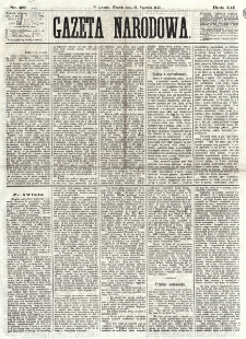 Gazeta Narodowa. R. 12, nr 20 (21 stycznia 1873)