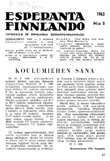Esparanta Finlando. No. 8 (1963)