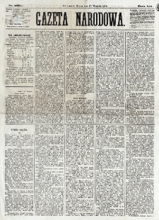 Gazeta Narodowa. R. 12, nr 229 (27 września 1873)