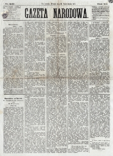 Gazeta Narodowa. R. 12, nr 249 (21 października 1873)