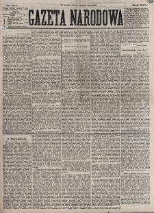 Gazeta Narodowa. R. 16, nr 165 (21 lipca 1877)