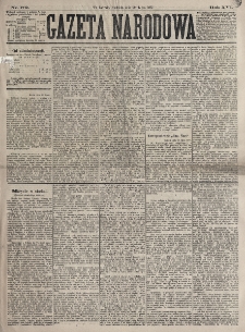 Gazeta Narodowa. R. 16, nr 172 (29 lipca 1877)