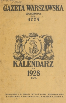 Kalendarz na Rok 1928