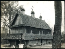 Cerkov'' v Pin&acirc;nah od Babina zdemol'ovana [v] 1912 roku po pričin&iuml; pobudovan&acirc; novo&iuml;