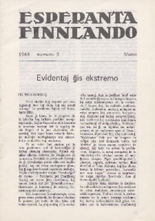 Esparanta Finlando. No. 3 (1968)