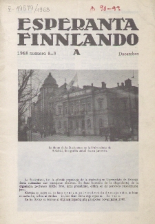 Esparanta Finlando. No. 8/9 (1968)