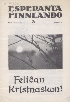 Esparanta Finlando. No. 8/9 (1970)