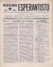 Nederlanda Esperantisto. Jaro 21, no 12 (1956)