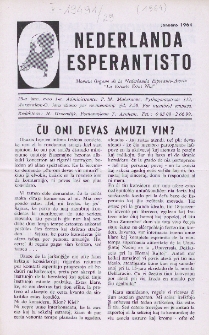 Nederlanda Esperantisto : Jaro 29, no. 1 (1964)