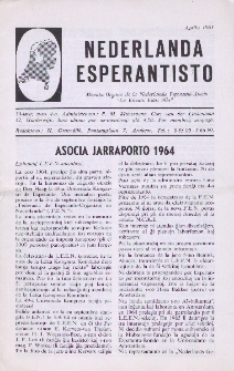 Nederlanda Esperantisto : Jaro 30, no. 4 (1965)