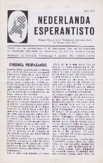Nederlanda Esperantisto : Jaro 30, no. 5 (1965)
