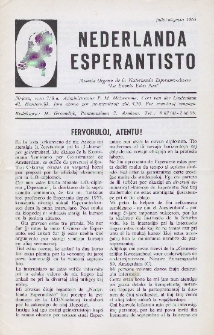 Nederlanda Esperantisto : Jaro 30, no.7/8 (1965)