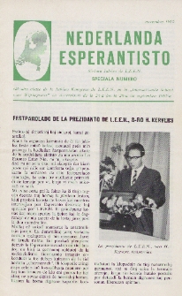 Nederlanda Esperantisto : Jaro 30, no. speciala (1965)
