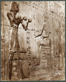 Abydos. Seti presente le vin a Izis Termouthis