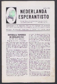 Nederlanda Esperantisto : Jaro 31, no. 10 (1966)