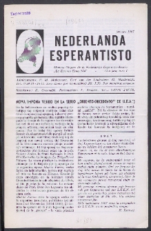 Nederlanda Esperantisto : Jaro 32, no. 1 (1967)