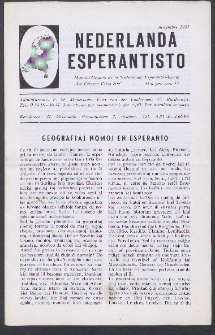 Nederlanda Esperantisto : Jaro 32, no. 11 (1967)