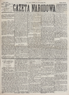Gazeta Narodowa. R. 16 (1877), nr 265 (18 listopada)