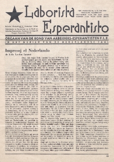 Laborista Esperantisto : Jaargang 19, no. 6 (1950)