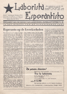 Laborista Esperantisto : Jaargang 19, no. 10 (1950)