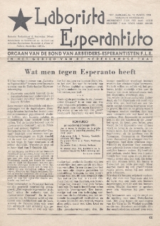 Laborista Esperantisto : Jaargang 19, no. 11 (1950)