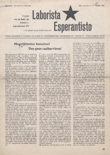 Laborista Esperantisto : Jaargang 25, no. 10 (1956)