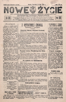 Nowe Życie : tygodnik Chrześcijańskiego Związku Demokratycznego w Grodnie. R. 12, nr 33 (16 maja 1929)
