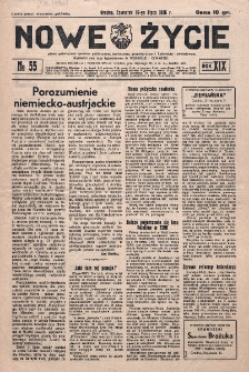 Nowe Życie : tygodnik Chrześcijańskiego Związku Demokratycznego w Grodnie. R. 19, nr 55 (16 lipca 1936)