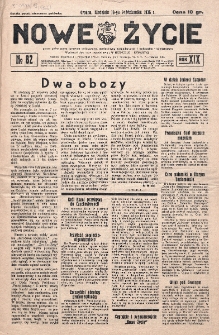 Nowe Życie : tygodnik Chrześcijańskiego Związku Demokratycznego w Grodnie. R. 19, nr 82 (18 października 1936)