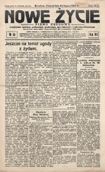 Nowe Życie : tygodnik Chrześcijańskiego Związku Demokratycznego w Grodnie. R. 8, nr 55 (23 lipca 1925)