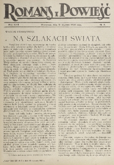Romans i Powieść. R. 18, nr 3 (16 stycznia 1926)