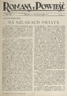 Romans i Powieść. R. 18, nr 4 (23 stycznia 1926)