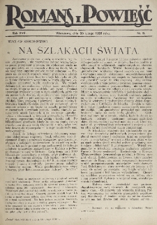 Romans i Powieść. R. 18, nr 8 (20 lutego 1926)