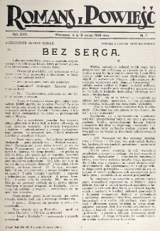 Romans i Powieść. R. 18, nr 11 (13 marca 1926)