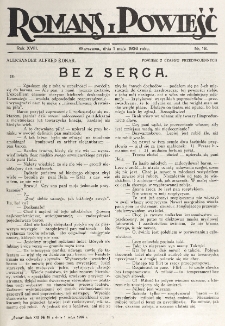 Romans i Powieść. R. 18, nr 18 (1 maja 1926)