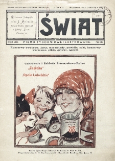 Świat : pismo tygodniowe ilustrowane poświęcone życiu społecznemu, literaturze i sztuce. R. 20 (1925), nr 36 (5 września)