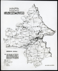 Mapa powiatu hrubieszowskiego