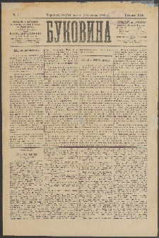 Bukovina. R. 21, č. 1 (1905)