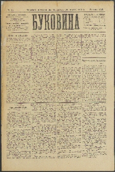 Bukovina. R. 21, č. 24 (1905)