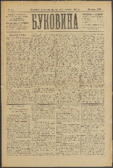 Bukovina. R. 21, č. 18 (1905)